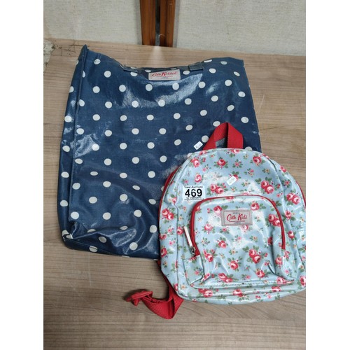 469 - 2x Cath Kidston ladies bags along with a floral purse all in good order