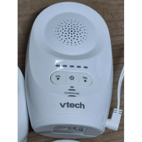 329 - VTech baby monitoring system complete with power cable and instruction only used once as new.