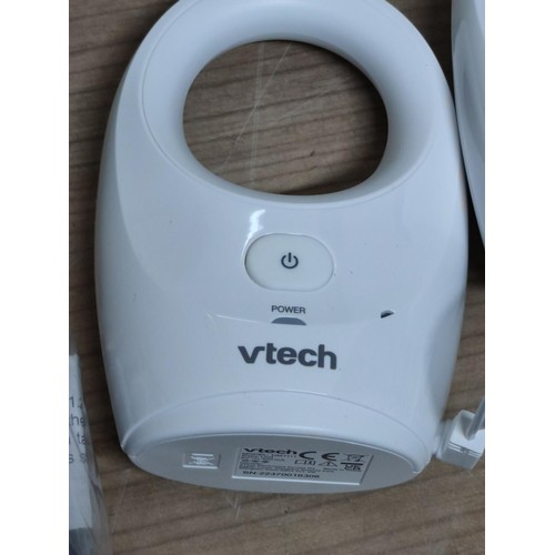 329 - VTech baby monitoring system complete with power cable and instruction only used once as new.