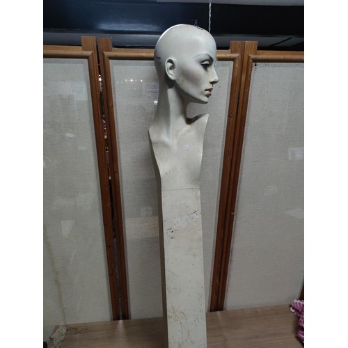 488D - Tall resin mannequin figure for hat displays stands at 117cm high