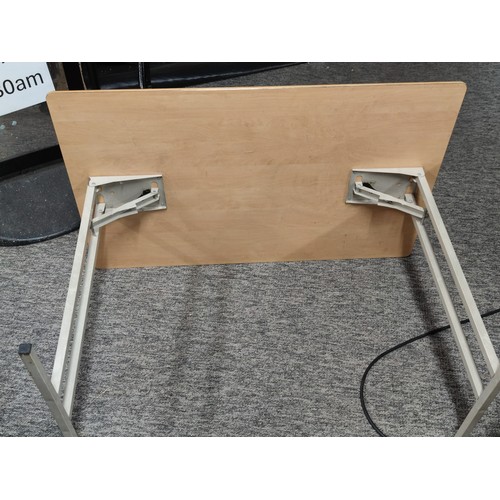 488G - Good quality fold up caravan table removed from a Coachman caravan in very good order, 90cm long 60c... 