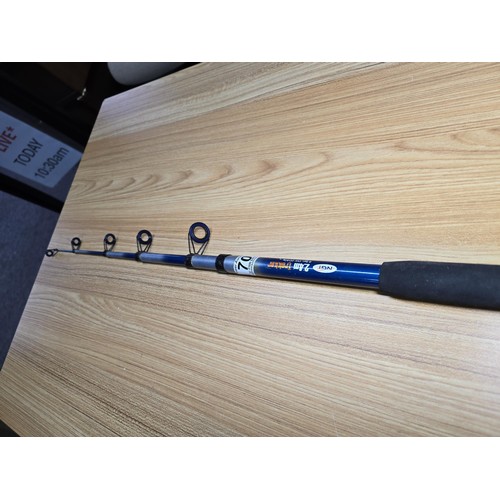 70 - A NGT 2.4m Trekker telescopic fishing rod, in good condition.