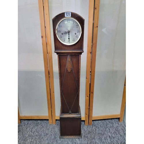 525 - Granddaughter long case clock Enfield with its pendulum. un tested.