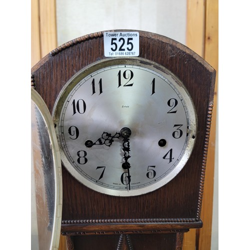 525 - Granddaughter long case clock Enfield with its pendulum. un tested.