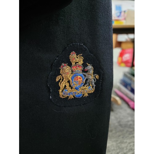 96 - Chief petty officer royal navy Queens crown mess jacket in near immaculate condition complete with o... 