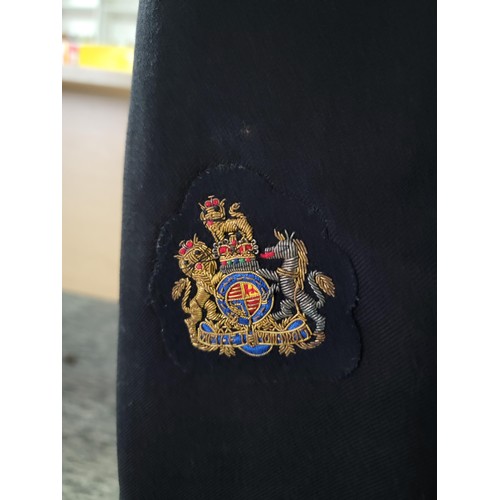 96 - Chief petty officer royal navy Queens crown mess jacket in near immaculate condition complete with o... 