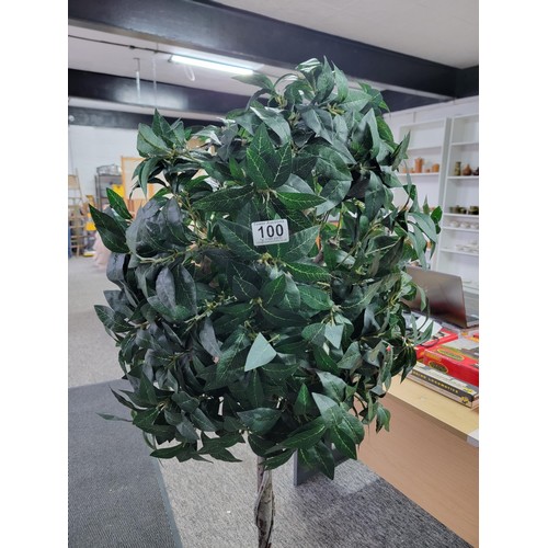 100 - Good size indoor artificial orange tree with lights stands at 161cm high