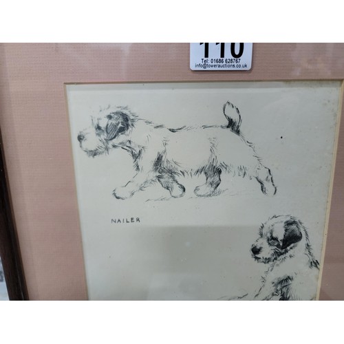 110 - Collection of 5x framed and glazed prints inc 2x by Cecil Aldin, a Lucy Dawson 1926 print etc larges... 