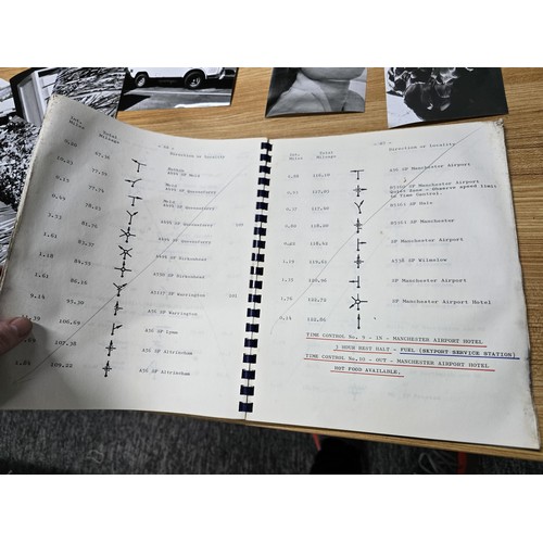 8 - A rare Gulf rally road book dated 1968 from the famous rally driver Lars Larsson and his co driver. ... 