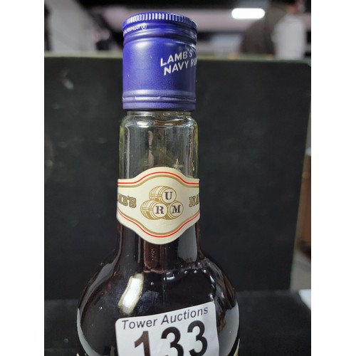 133 - Vintage 1970's Lambs Navy Rum new and sealed in good order 70cl,