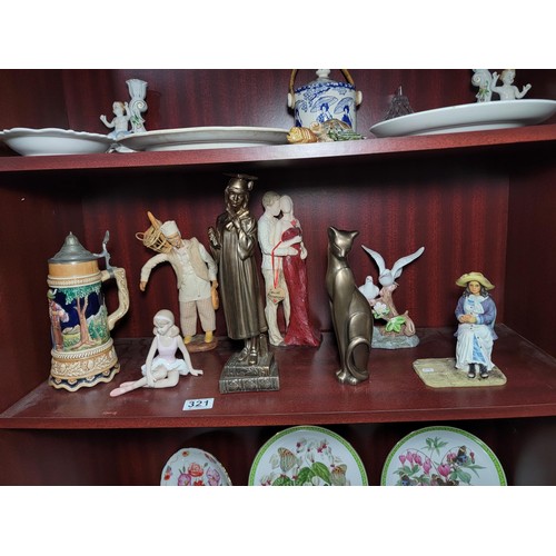 Quantity of collectable 7x figurines inc Leonardo collection Alfresco ...