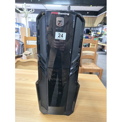 24 - FTS Gaming PC case (empty) ideal for building your own PC good order Its 50cm high 36cm length and 1... 