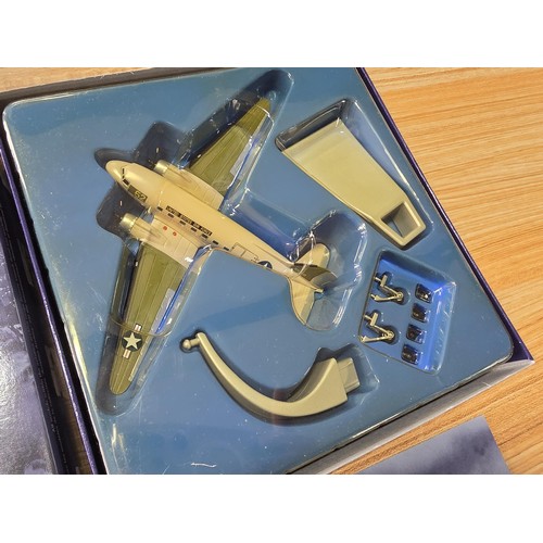 32 - Boxed as new Corgi The Aviation Archive Berlin airlift diecast model plane with stand Douglas C-47A ... 