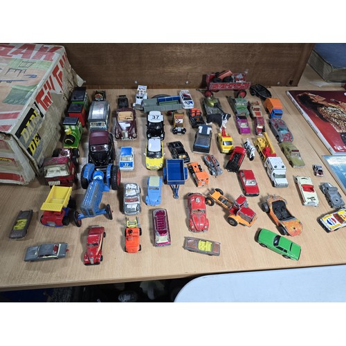 37 - Large selection of vintage Diecast vehicles by various makers inc Corgi, matchbox, Eterel, Tonka etc