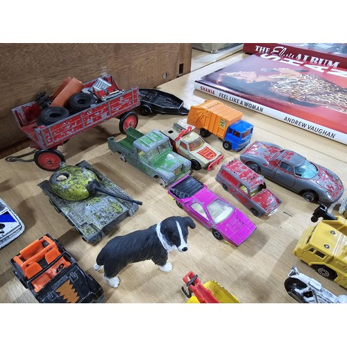 37 - Large selection of vintage Diecast vehicles by various makers inc Corgi, matchbox, Eterel, Tonka etc