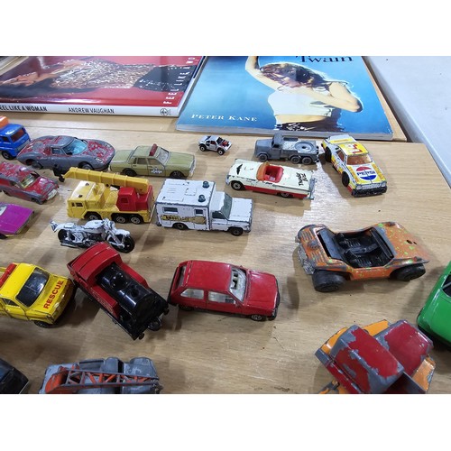 37 - Large selection of vintage Diecast vehicles by various makers inc Corgi, matchbox, Eterel, Tonka etc