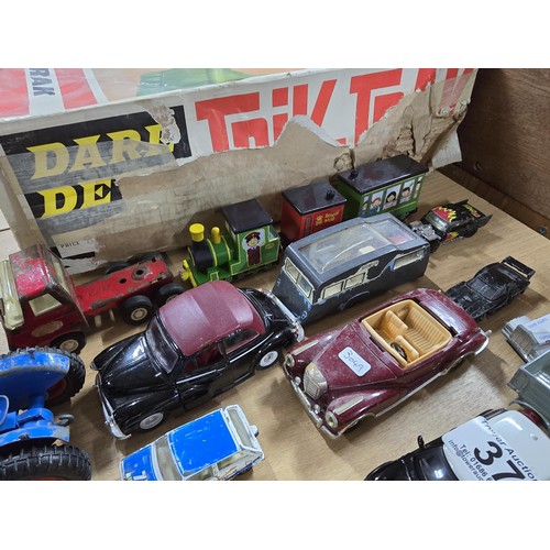 37 - Large selection of vintage Diecast vehicles by various makers inc Corgi, matchbox, Eterel, Tonka etc