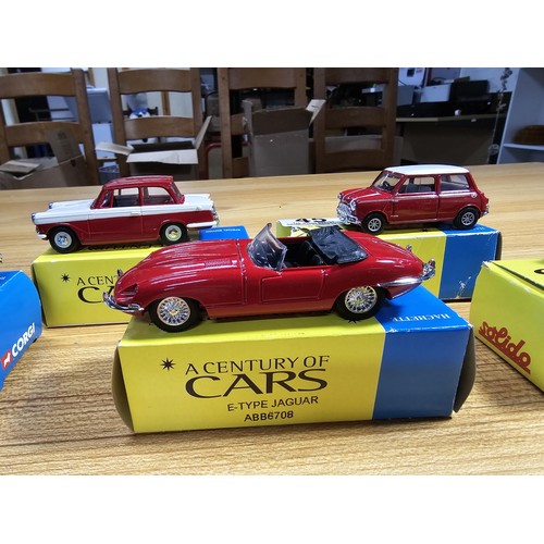 45 - A set of 5x boxed Corgi cars, Hachette special editions, each car is individually boxed and all in a... 