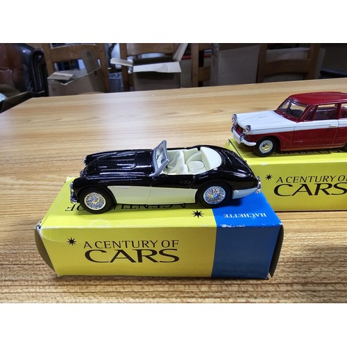 45 - A set of 5x boxed Corgi cars, Hachette special editions, each car is individually boxed and all in a... 