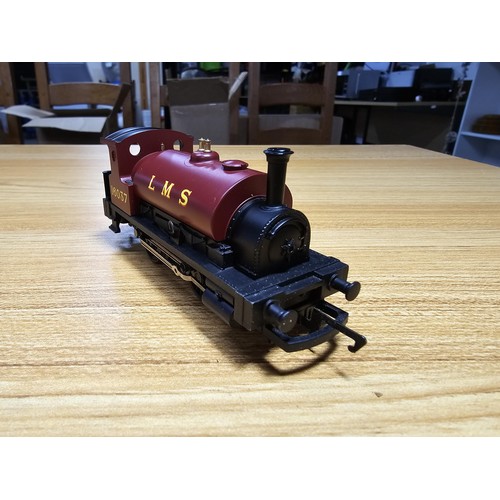 48 - A unboxed Hornby R2189 0-4-0 pug saddle tank locomotive LMS red no 16037, clean and serviced.