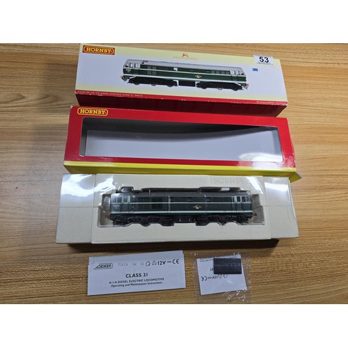 53 - A boxed Hornby R2420 class 31 diesel locomotive no D5512 DCC ready a twin motor model, like having 1... 