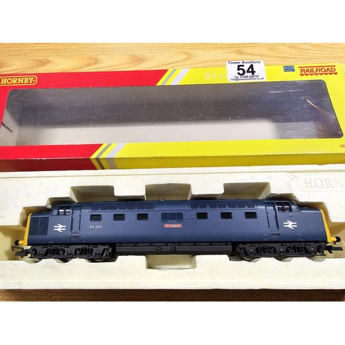 54 - A Hornby R2879 class 55 Deltic diesel locomotive St Paddy no 55001, boxed and in like new condition ... 