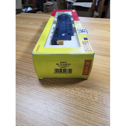 54 - A Hornby R2879 class 55 Deltic diesel locomotive St Paddy no 55001, boxed and in like new condition ... 