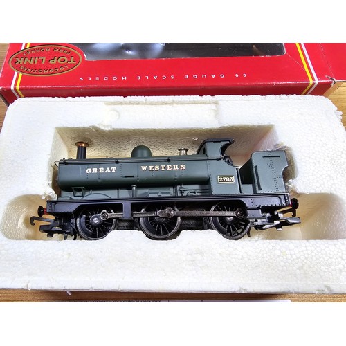 58 - A boxed Hornby R760A GWR 0-6-0 Pannier tank locomotive no. 2783, drover and fireman fitted on the fo... 