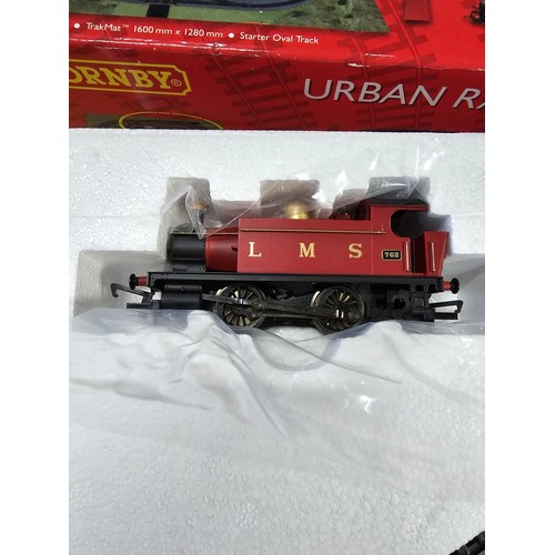 63 - A brand new and boxed Hornby R1224 urban rambler train set, an unwanted Xmas gift, tested for functi... 