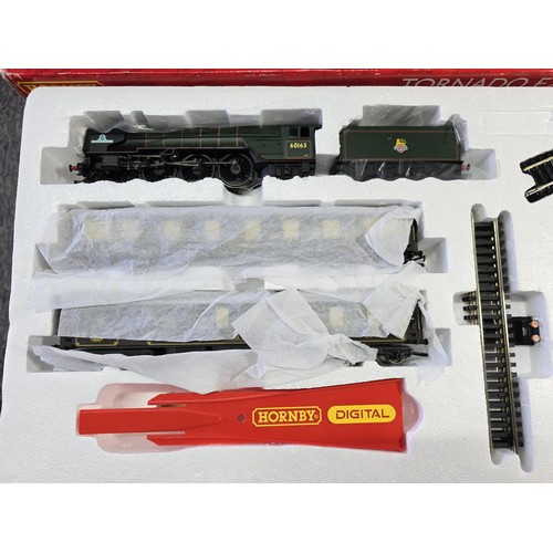 64 - A brand new in box Hornby R1225 Tornado express train set, never been unpackaged.