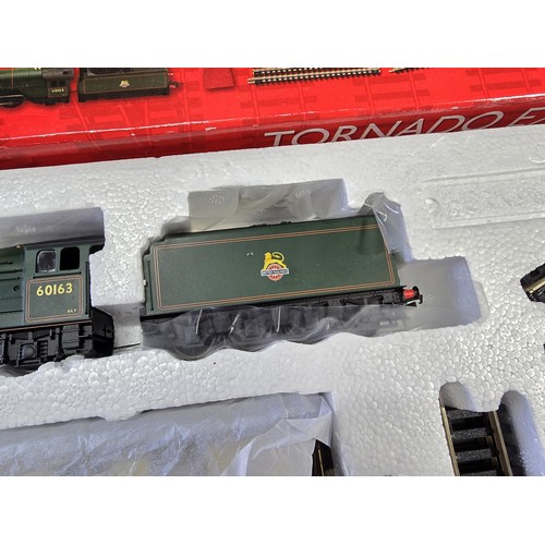 64 - A brand new in box Hornby R1225 Tornado express train set, never been unpackaged.