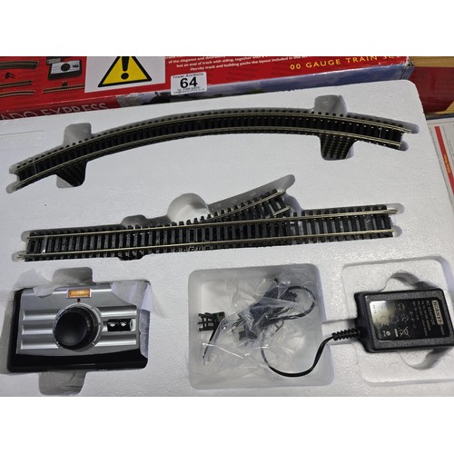 64 - A brand new in box Hornby R1225 Tornado express train set, never been unpackaged.