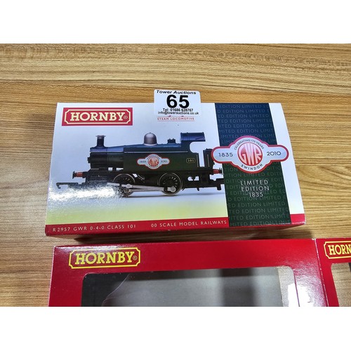 65 - A brand new in box Hornby limited edition R2957 GWR 0-4-0 Holden tank and locomotive class 101, no.1... 