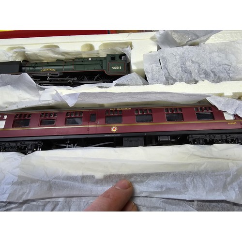 71 - A brand new and boxed Hornby R2347 limited edition Manx man train pack, patriot class locomotive and... 