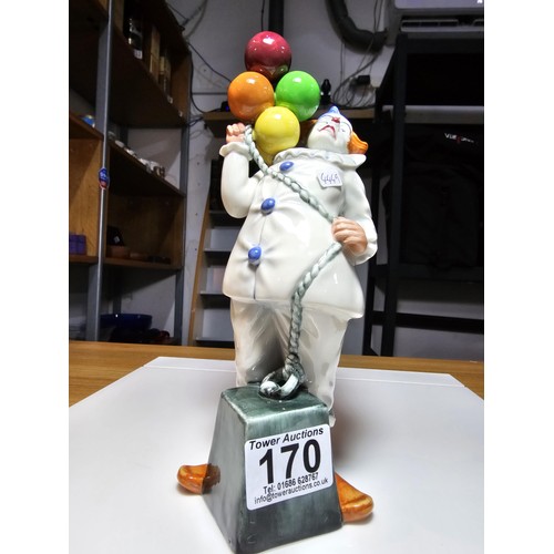 170 - A vintage Royal Doulton bone china balloon clown (HN2894) figure dated 1985, in excellent clean cond... 