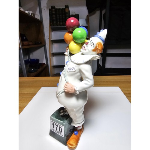 170 - A vintage Royal Doulton bone china balloon clown (HN2894) figure dated 1985, in excellent clean cond... 