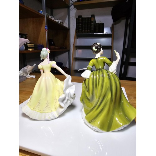 171 - 2x Royal Doulton bone china lady figures, 1 titled Simone (HN2378) the other is titled Ninette (HN47... 