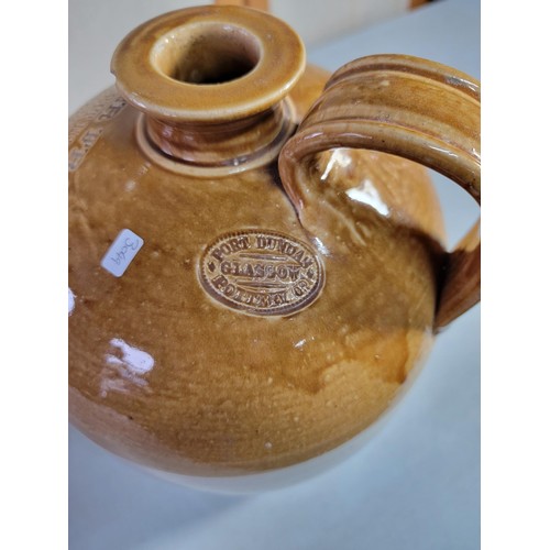 448 - Good quality earthen ware flagon marked Alexander Fraser, Grocer & Spirit Merchant, Inverness, stamp... 