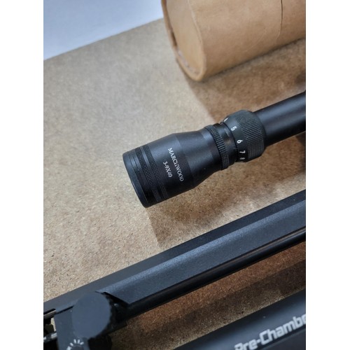 145 - Good quality Remix Ixia .177 air rifle with carbon fibre gas cylinder and silencer,  comes with 2x m... 