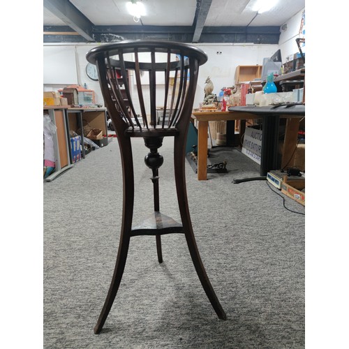 468A - Mahogany Jardiniere Edwardian with fabulous patina and in very good condition standing 89cm tall and... 