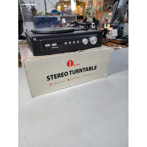 13 - Boxed Stereo turn table by 