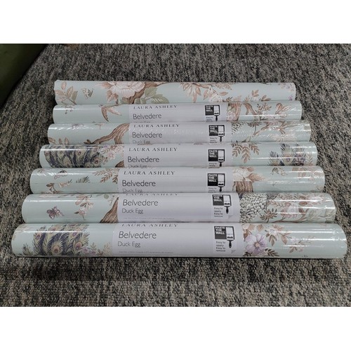 365 - A large collection of mostly sealed Laura Ashley wallpaper inc 31 rolls in total of various designs ... 