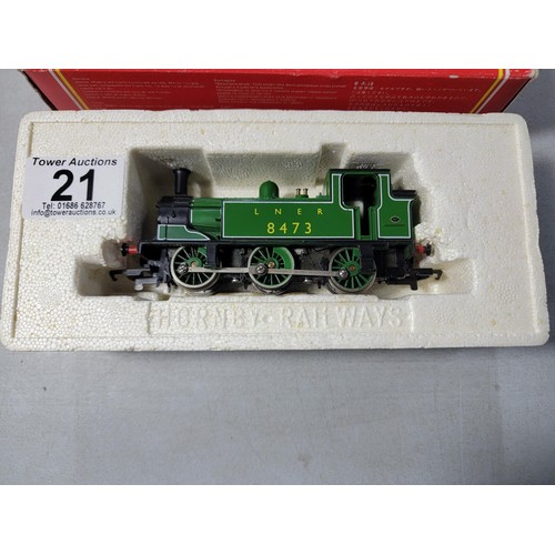 21 - Boxed Hornby R316 LNER Class J83 locomotive 8473 in good condition