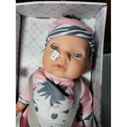 30 - Boxed as new Tiny Treasures baby doll