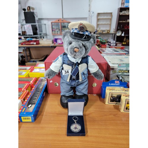 34 - Limited Edition Constable T. Bear Addition 12-2011 along with a blue ribbon foundation Victoria poli... 