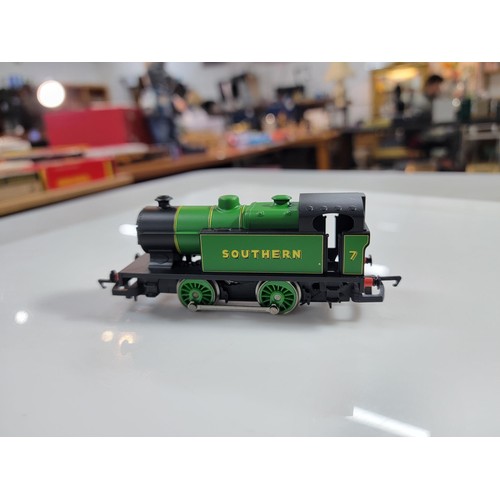 45 - Hornby R2439 Class D Southern Green locomotive NO. 7 with original box and liners cleaned with a tes... 