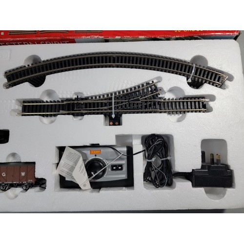 54 - Hornby R1161 West Spirit Train Set - complete includes loco, 4x rolling stock, oval of track, contro... 