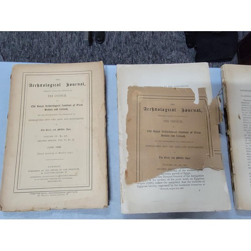 338A - Collection of 9x vintage Archaeological Journal published under the direction of The Central Committ... 