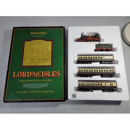 56 - Boxed as new Hornby R795 Lord of The Isles train pack includes loco and tender NO. 3046 with 3x brow... 