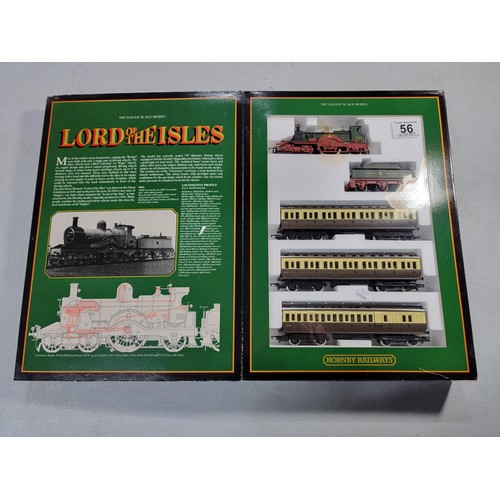 56 - Boxed as new Hornby R795 Lord of The Isles train pack includes loco and tender NO. 3046 with 3x brow... 